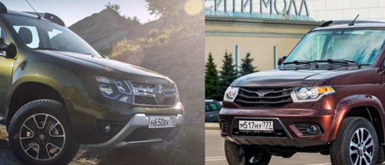 Какой автомобиль лучше: Renault Duster или УАЗ Патриот